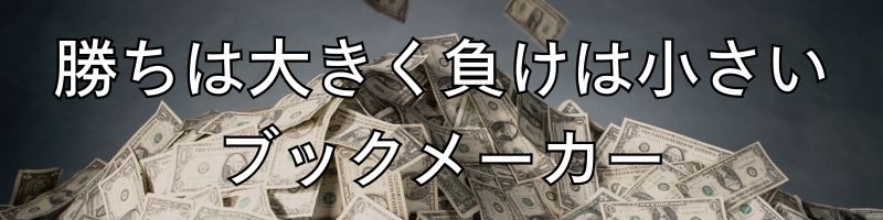 勝ちは大きく負けは小さいブックメーカー